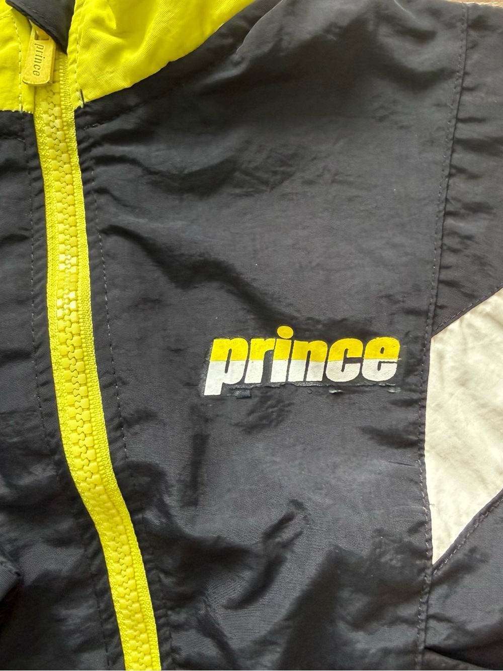 Vintage Prince Black & Yellow Baby Boy Tracksuit set Sweatpants and Jacket - Picture 3 of 7